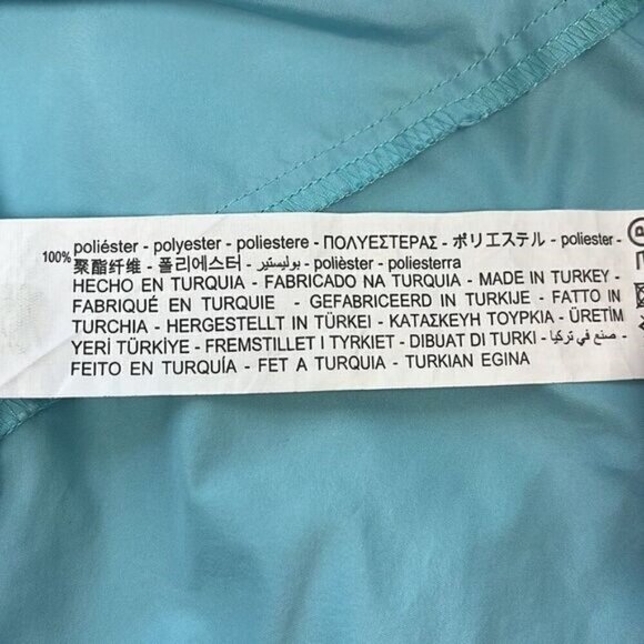 Zara Halter Top Powder Blue Tie-Back Bow Panel Fitted Sleeveless Keyhole Blouse - Picture 11 of 13